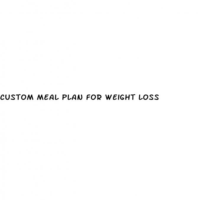 custom meal plan for weight loss