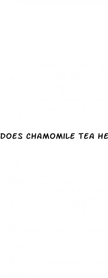 does chamomile tea help with weight loss