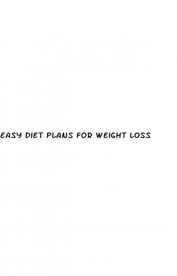 easy diet plans for weight loss