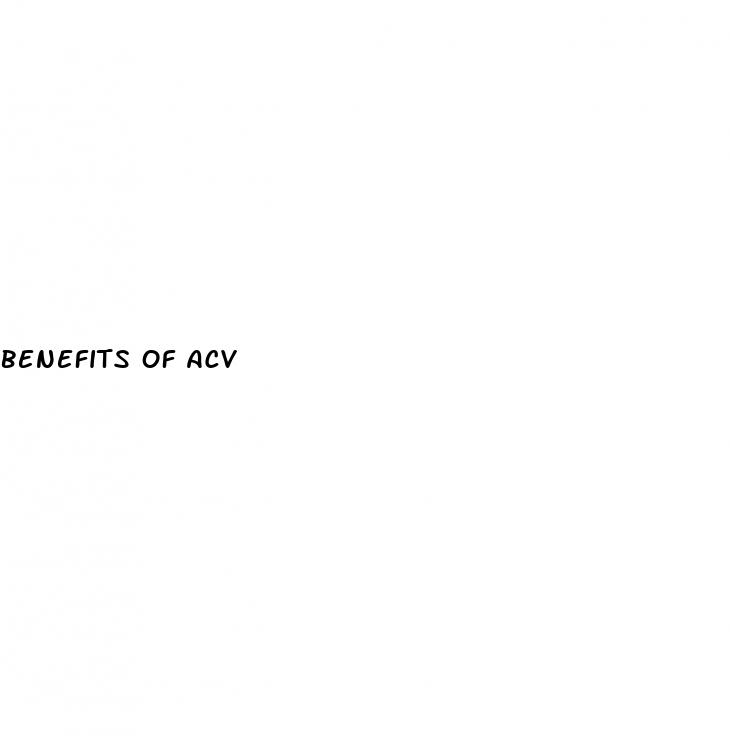 benefits of acv