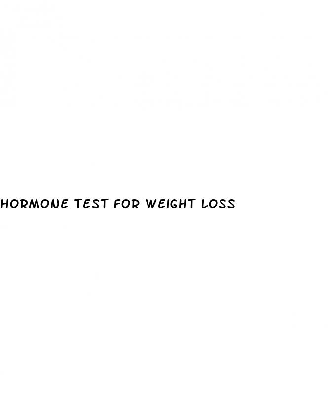 hormone test for weight loss