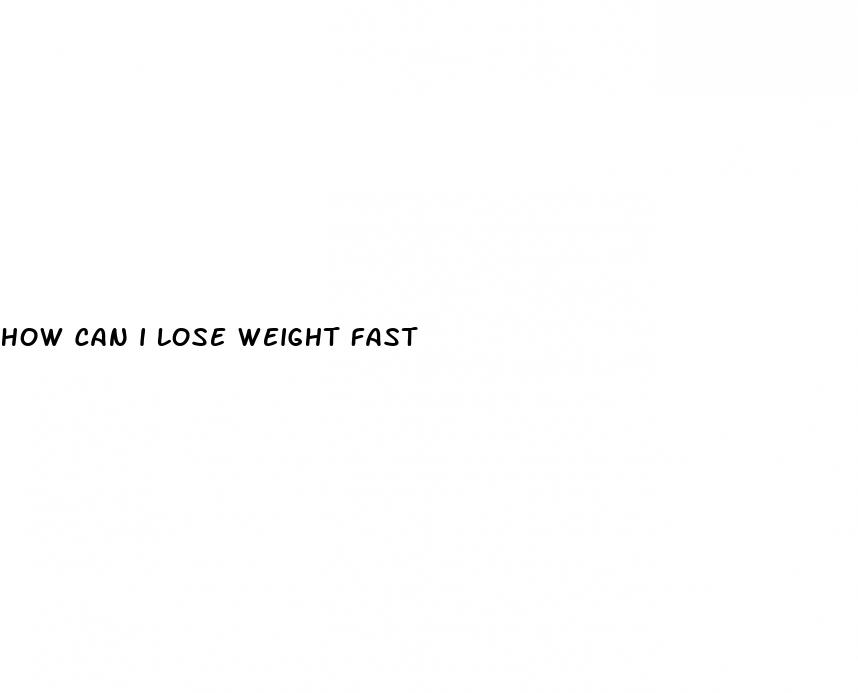 how can i lose weight fast