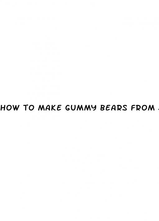 how to make gummy bears from jello