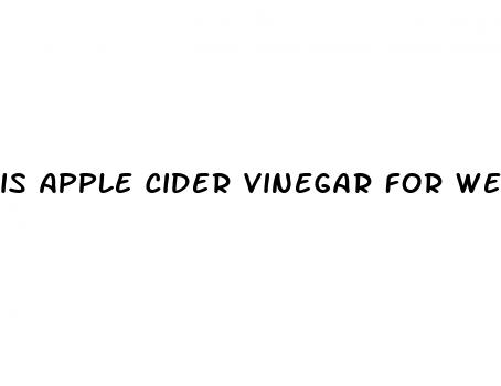 is apple cider vinegar for weight loss
