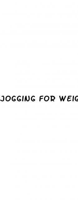 jogging for weight loss