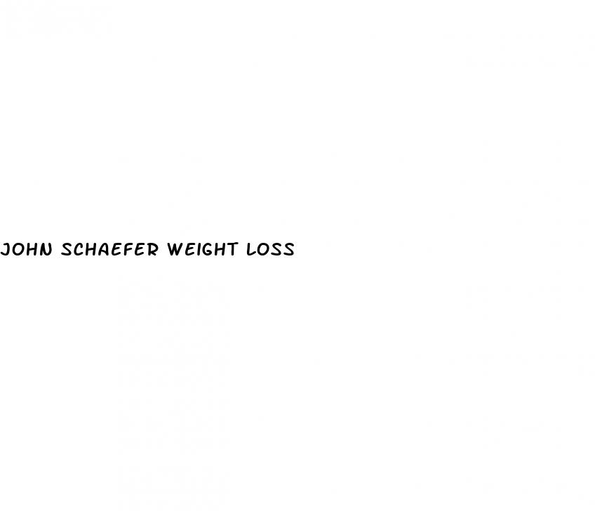 john schaefer weight loss