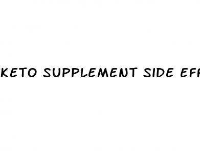 keto supplement side effects