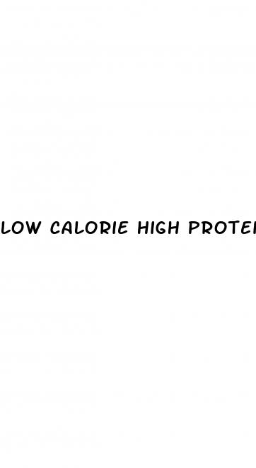 low calorie high protein foods for weight loss