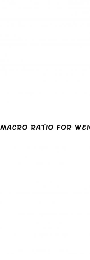 macro ratio for weight loss female