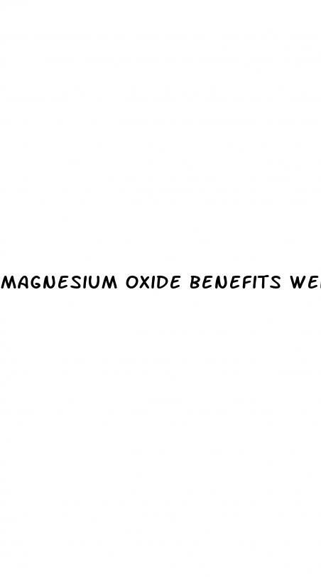 magnesium oxide benefits weight loss
