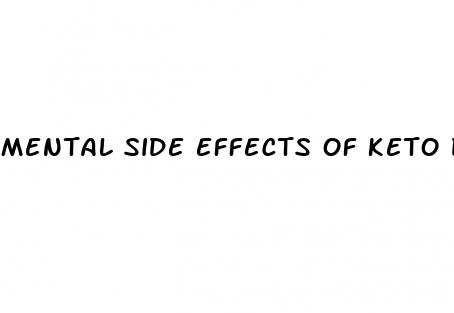mental side effects of keto diet