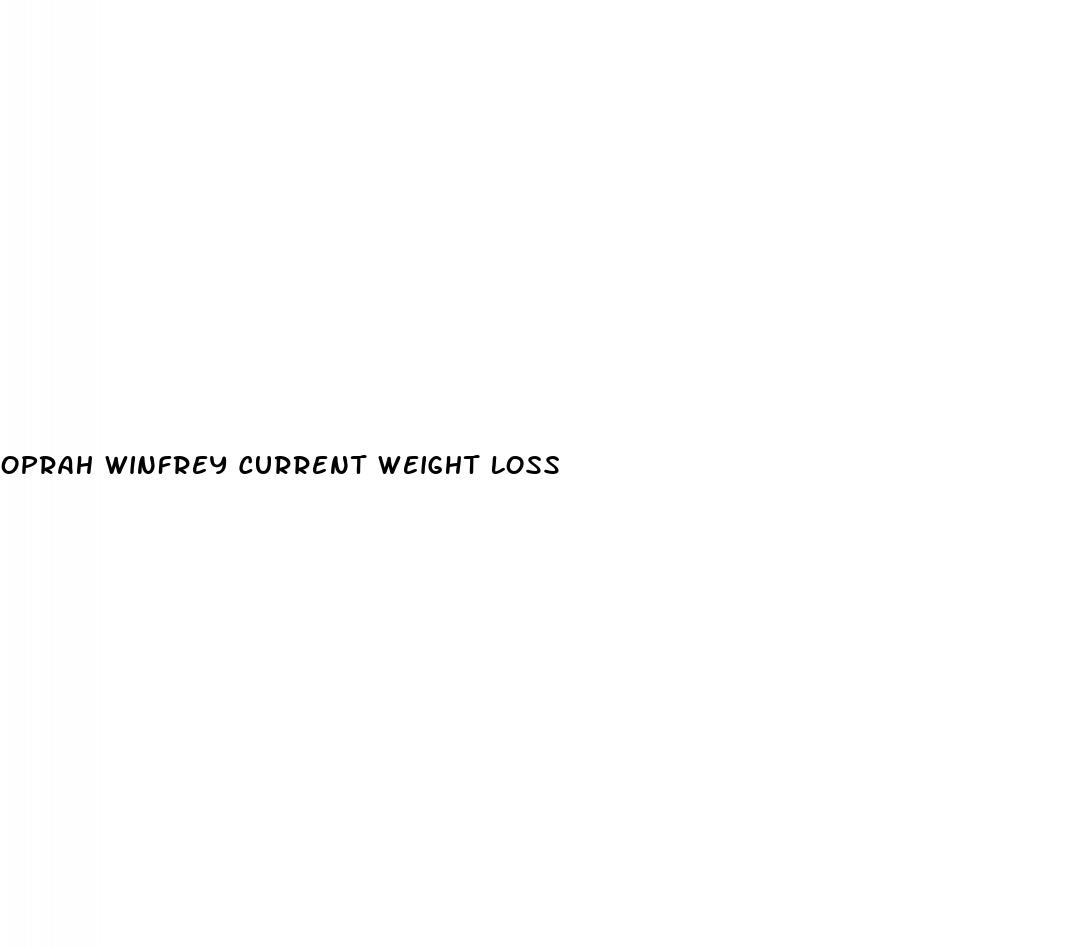 oprah winfrey current weight loss