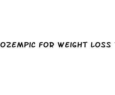 ozempic for weight loss results