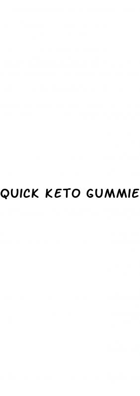 quick keto gummies side effects