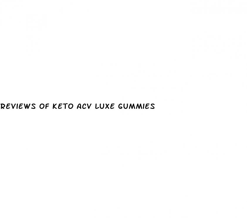 reviews of keto acv luxe gummies
