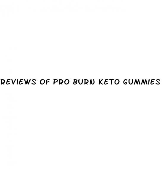 reviews of pro burn keto gummies
