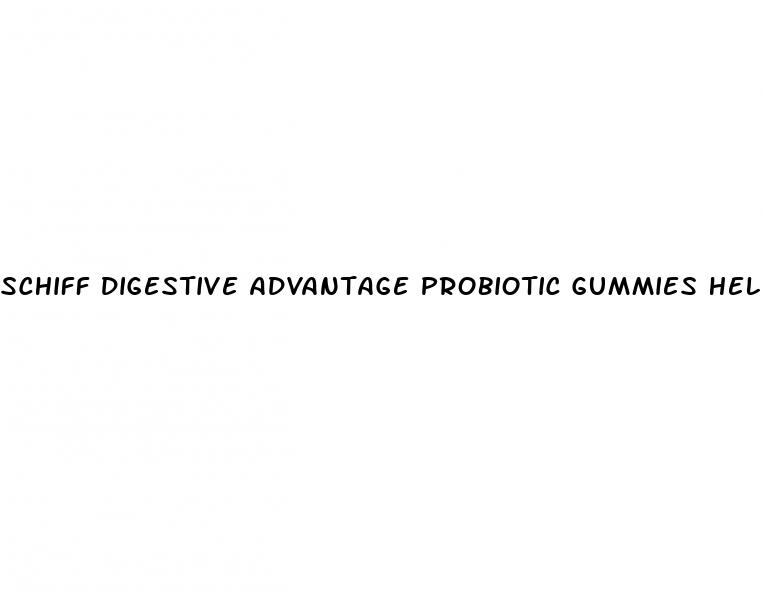 schiff digestive advantage probiotic gummies help with weight loss