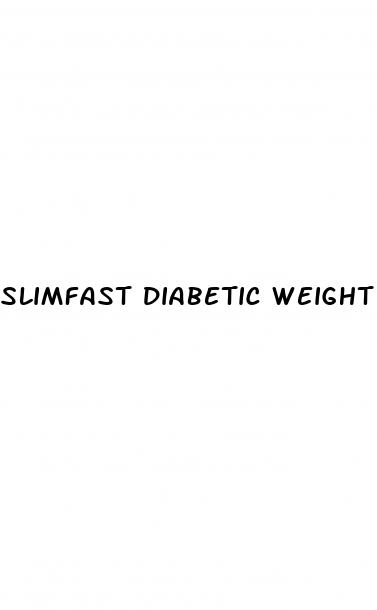 slimfast diabetic weight loss