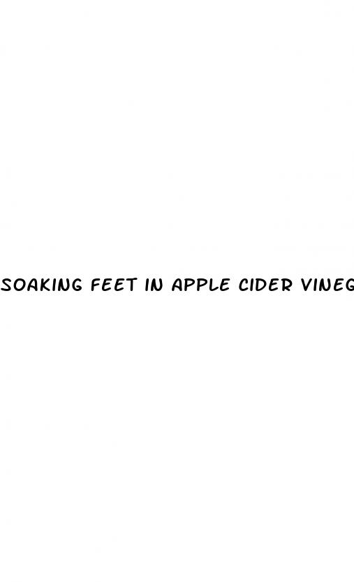 soaking feet in apple cider vinegar weight loss