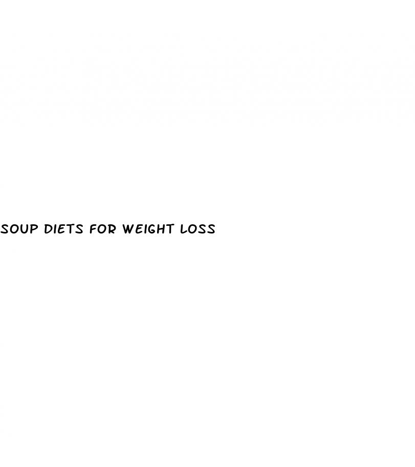 soup diets for weight loss