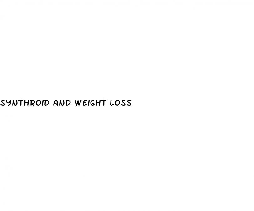 synthroid and weight loss