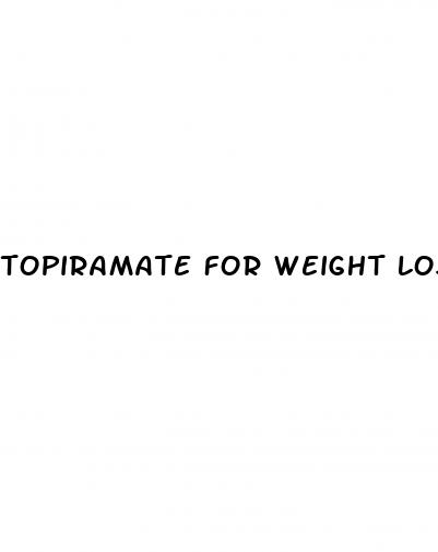 topiramate for weight loss