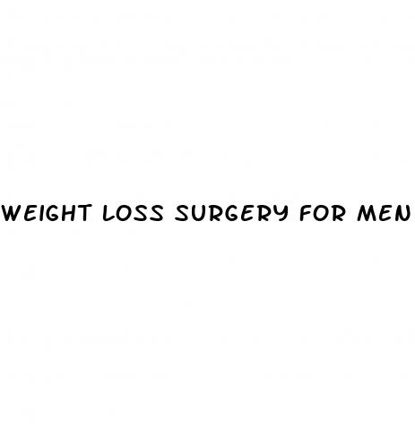 weight loss surgery for men