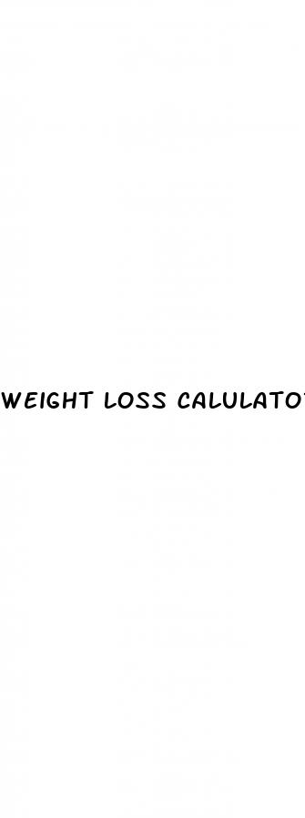 weight loss calulator