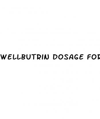 wellbutrin dosage for weight loss