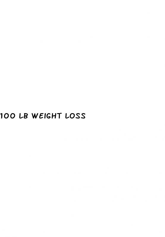 100 lb weight loss