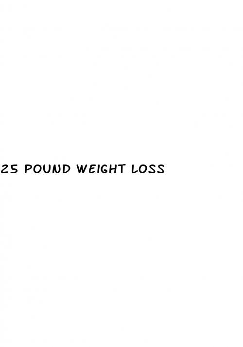 25 pound weight loss