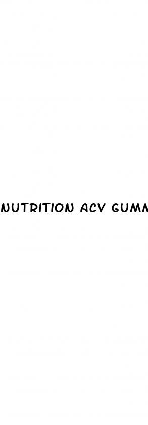 nutrition acv gummies