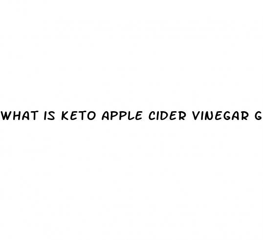 what is keto apple cider vinegar gummies