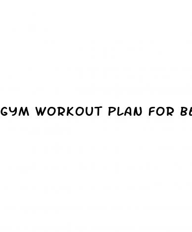 gym workout plan for beginners female weight loss
