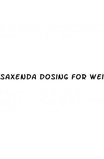 saxenda dosing for weight loss