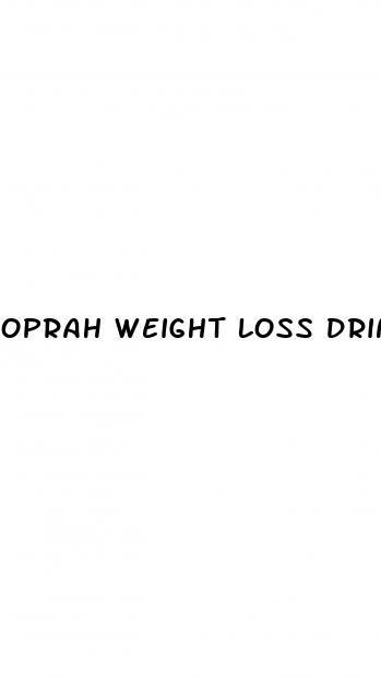 oprah weight loss drink