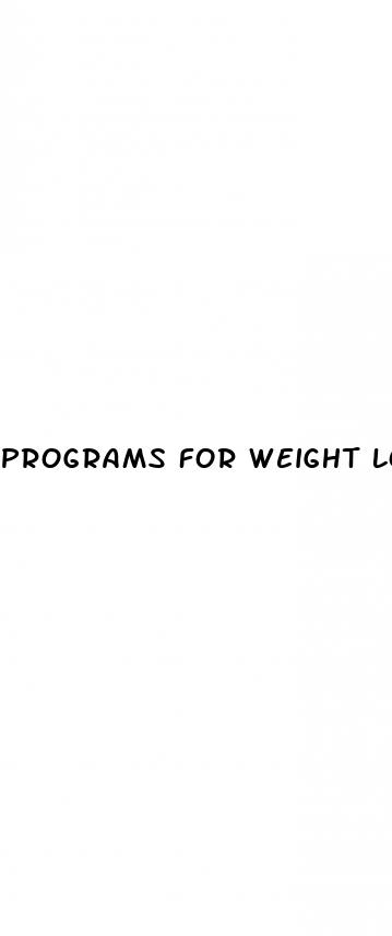 programs for weight loss