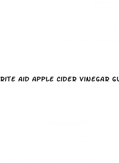 rite aid apple cider vinegar gummies