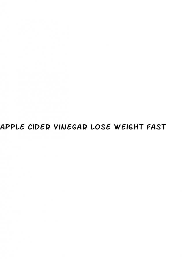 apple cider vinegar lose weight fast