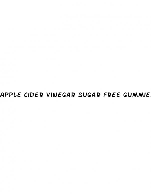 apple cider vinegar sugar free gummies