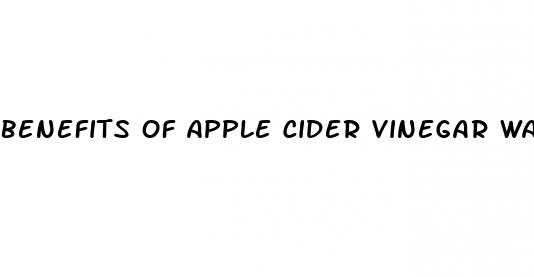 benefits of apple cider vinegar water