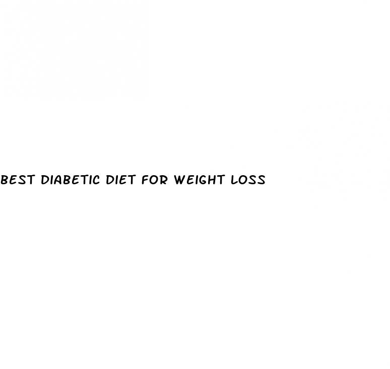 best diabetic diet for weight loss