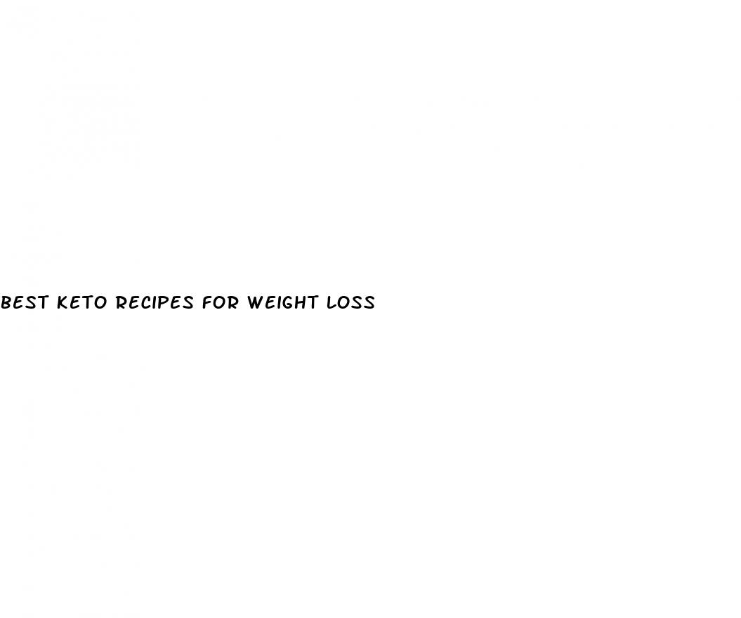 best keto recipes for weight loss