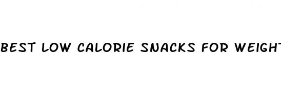 best low calorie snacks for weight loss