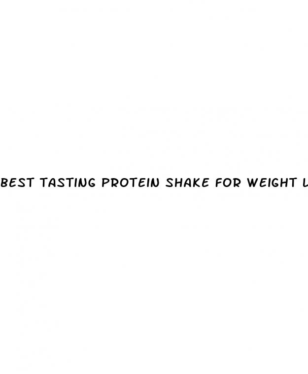 best tasting protein shake for weight loss