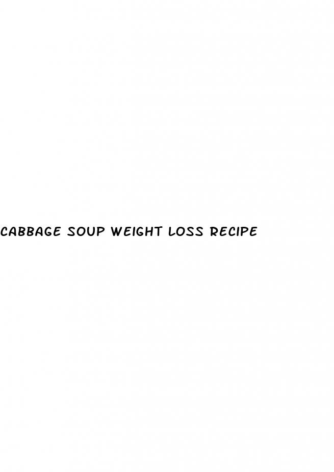 cabbage soup weight loss recipe