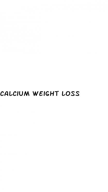 calcium weight loss