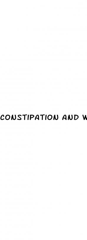 constipation and weight loss