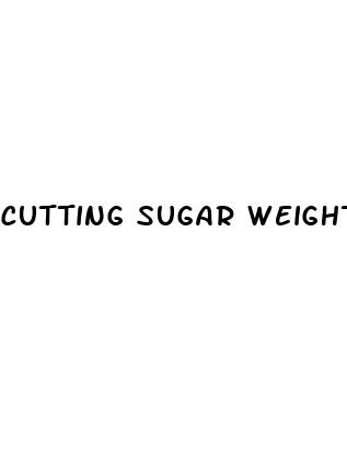 cutting sugar weight loss