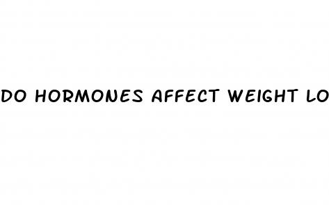 do hormones affect weight loss